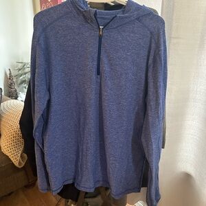 Lululemon Athletica Blue Quarter-Zip Pullover